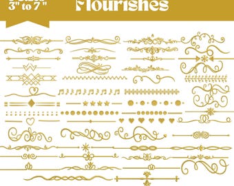 Stickmuster-Set mit dekorativen Verzierungen, Stickdatei für die Stickmaschine, 9 Größen, Sofort-Download
