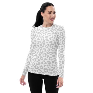 White Leopard Combat Rash Guard (Women)
