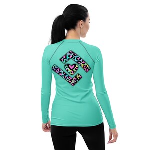 Heart Leopard Logo BJJ Rash Guard