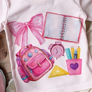 Preppy Teacher PNG, Back to School Png, Retro Teacher Shirt Png, Preppy Coquette Teacher Png, Pink Bow Doodle Png, Teacher kid png Design