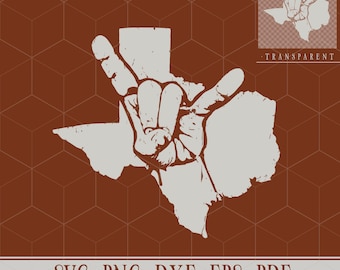 Texas Hookem SVG – Digital design för statlig stolthet för skjortor, dekaler, hantverk för matchdagar – Ladda ner vektorfil med krokgest