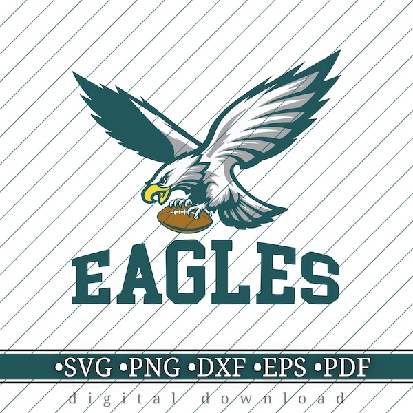 Eagles SVG, Fly Eagle Fly, American Football Team, Game Day, Shirt Design, Cricut, Printable, Vector Files, svg png dxf eps pdf