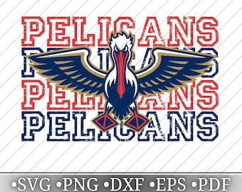New Orleans Basketball Pelicans svg png, Basketball Team Cut File, Cricut and Silhouette Digital Download, T Shirt Design Sublimation