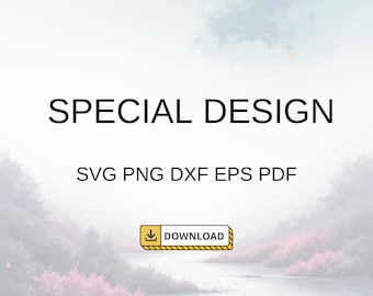 Specialdesign svg, png, dxf, eps, pdf digital nedladdning