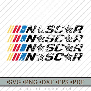 Nascar Svg, Retro Design, Nascar T-shirt Design Vector Files svg png dxf eps pdf, Race Day Clipart, Cricut-Sublimation