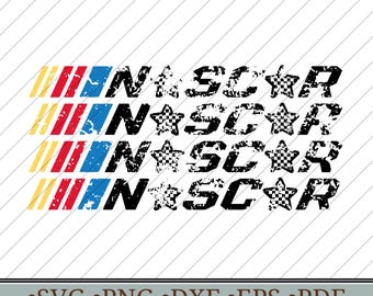 Nascar Svg, Retro Design, Nascar T-shirt Design Vektorfiler svg png dxf eps pdf, Race Day Clipart, Cricut-Sublimation