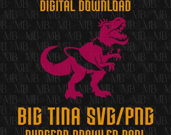 DCC - Big Tina SVG and PNG - Dungeon Crawler Carl digital cut files