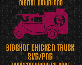 DCC - Bigshot Chicken Truck SVG and PNG - Dungeon Crawler Carl digital cut files