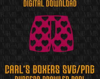 DCC - Carl's Boxers SVG and PNG - Dungeon Crawler Carl digital cut files