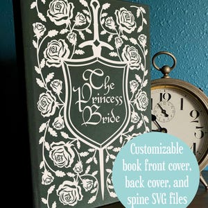 Okładka książki, grzbiet i tylna okładka SVG - Miecz i tarcza - dostosowywalny cyfrowy plik introligatorski do użycia z Cricut i HTV