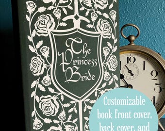 Book cover, spine, and back cover SVG - Sword and shield - customizable bookbinding cut file for HTV