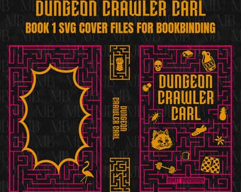 Dungeon Crawler Carl - Book 1 Cover SVG designs  - bookbinding digital files for HTV