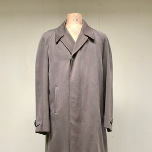 Vintage 1940s 1950s Taupe Gabardine Coat, 40s 50s Classic Wool Overcoat ...