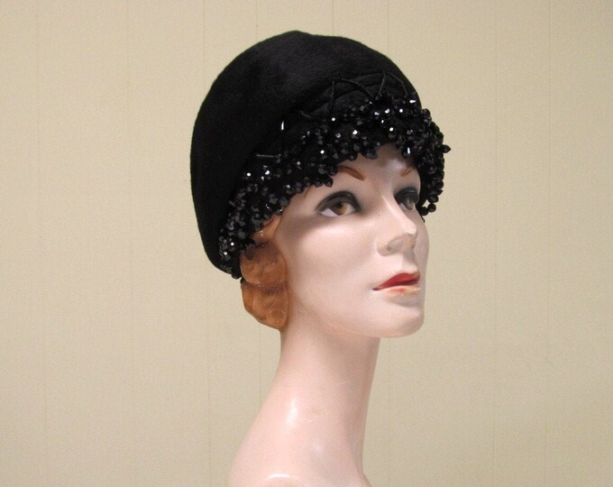 1960s Christian Dior Beaded Pink Hat main image 0