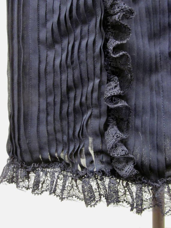Vintage 1970s Bill Blass Black Slip Dress, 70s Si… - image 7
