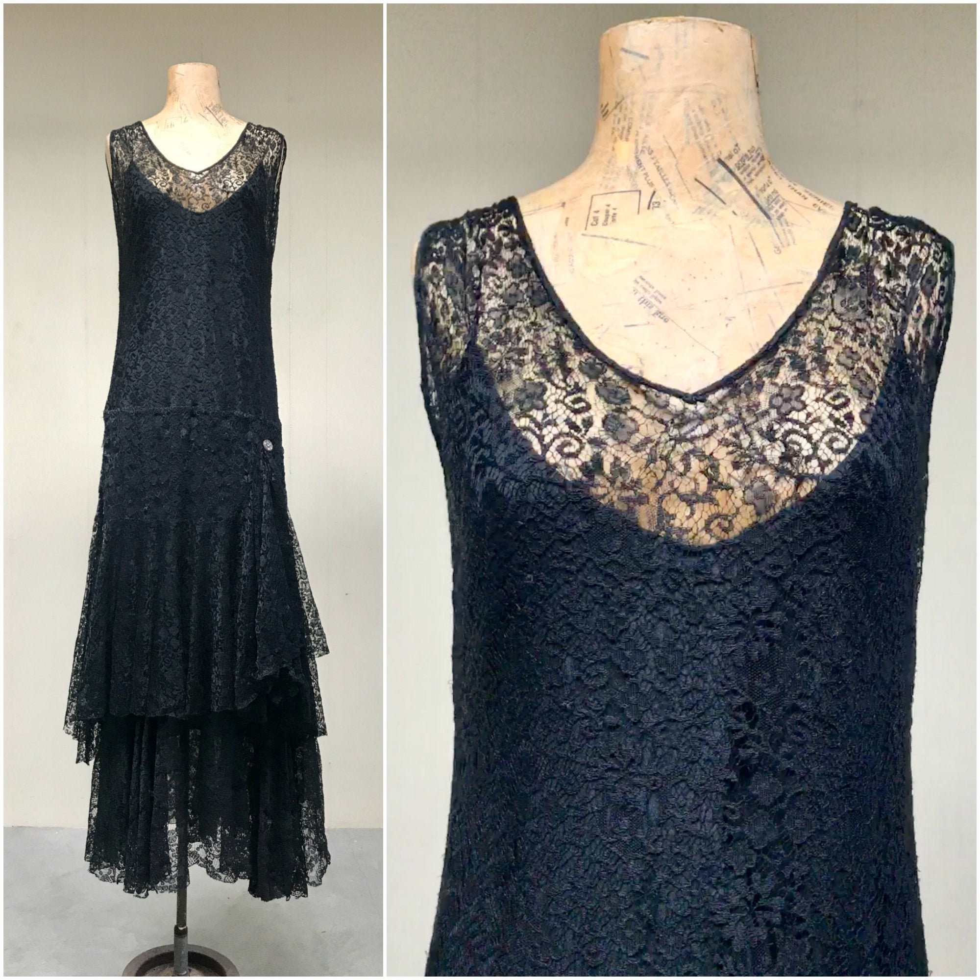 Lace Art Deco Evening Gown SAKS ...