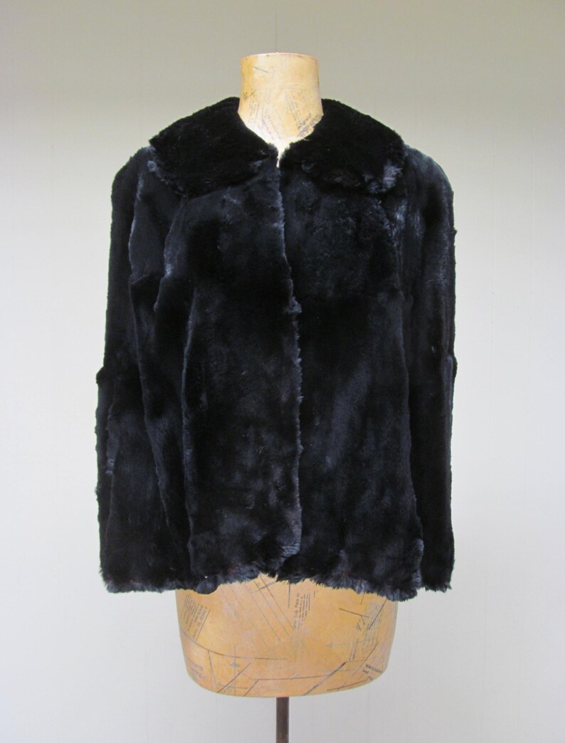 Vintage 1940s Beaver Fur Cape 30s-40s Black Brown Fur Cape | Etsy