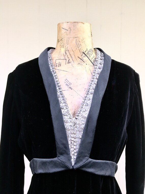 1960s Malcolm Starr Velvet & Felt Skirt main image 1