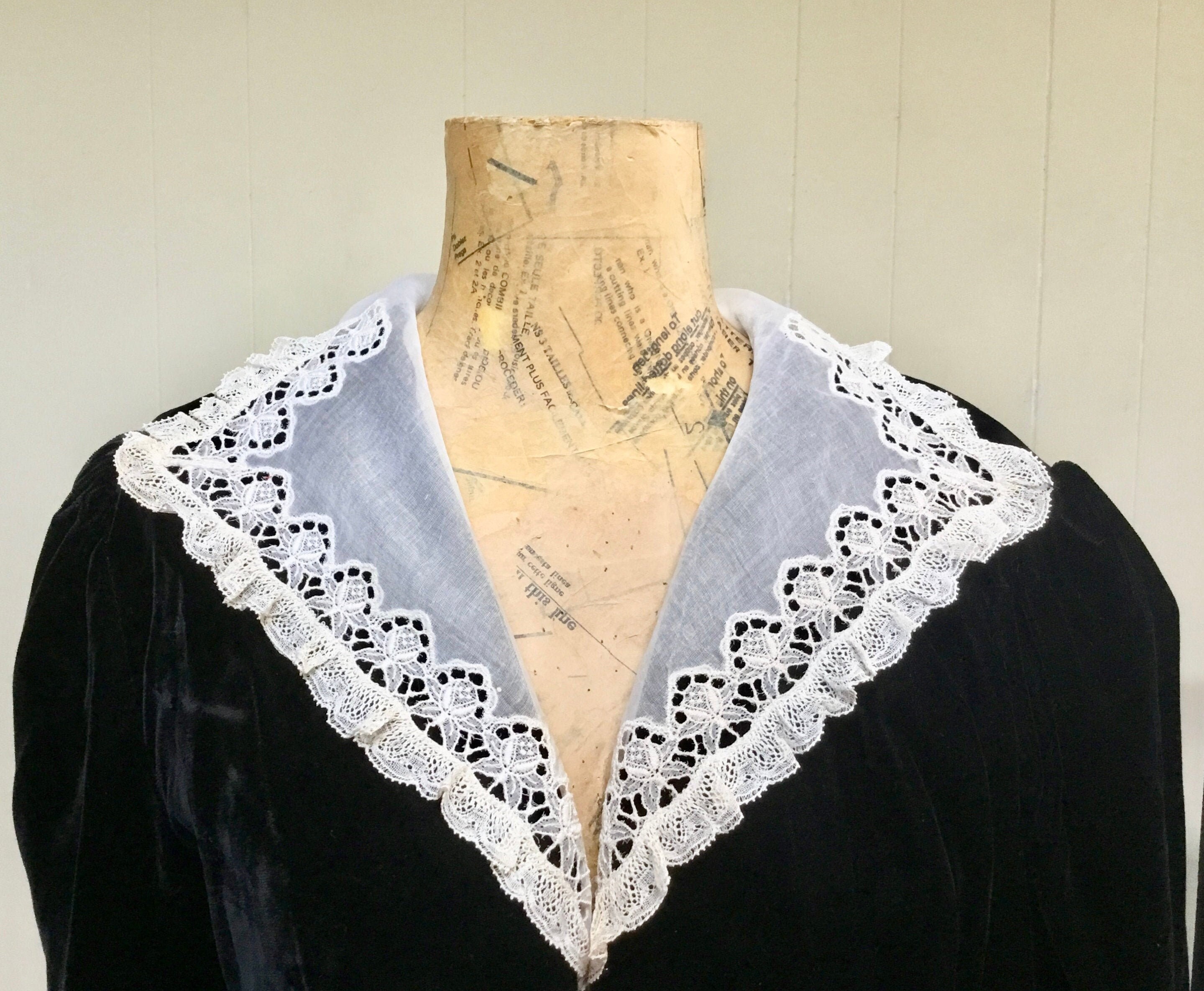 ❤️Deutsch 1930 Handarbeit【Klöppelspitze】