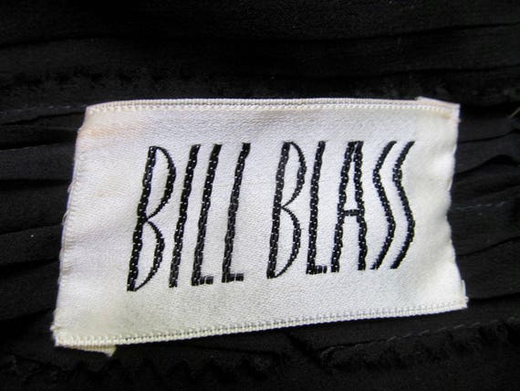 Vintage 1970s Bill Blass Black Slip Dress, 70s Si… - image 8