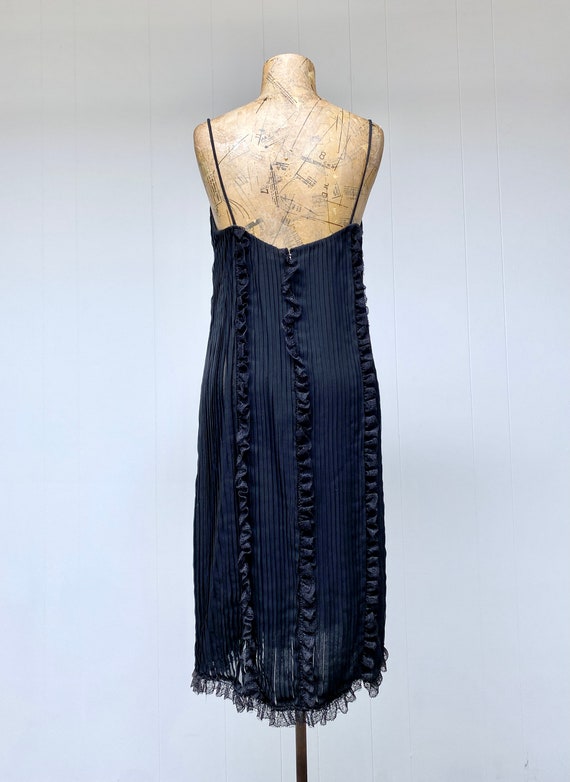 Vintage 1970s Bill Blass Black Slip Dress, 70s Si… - image 4