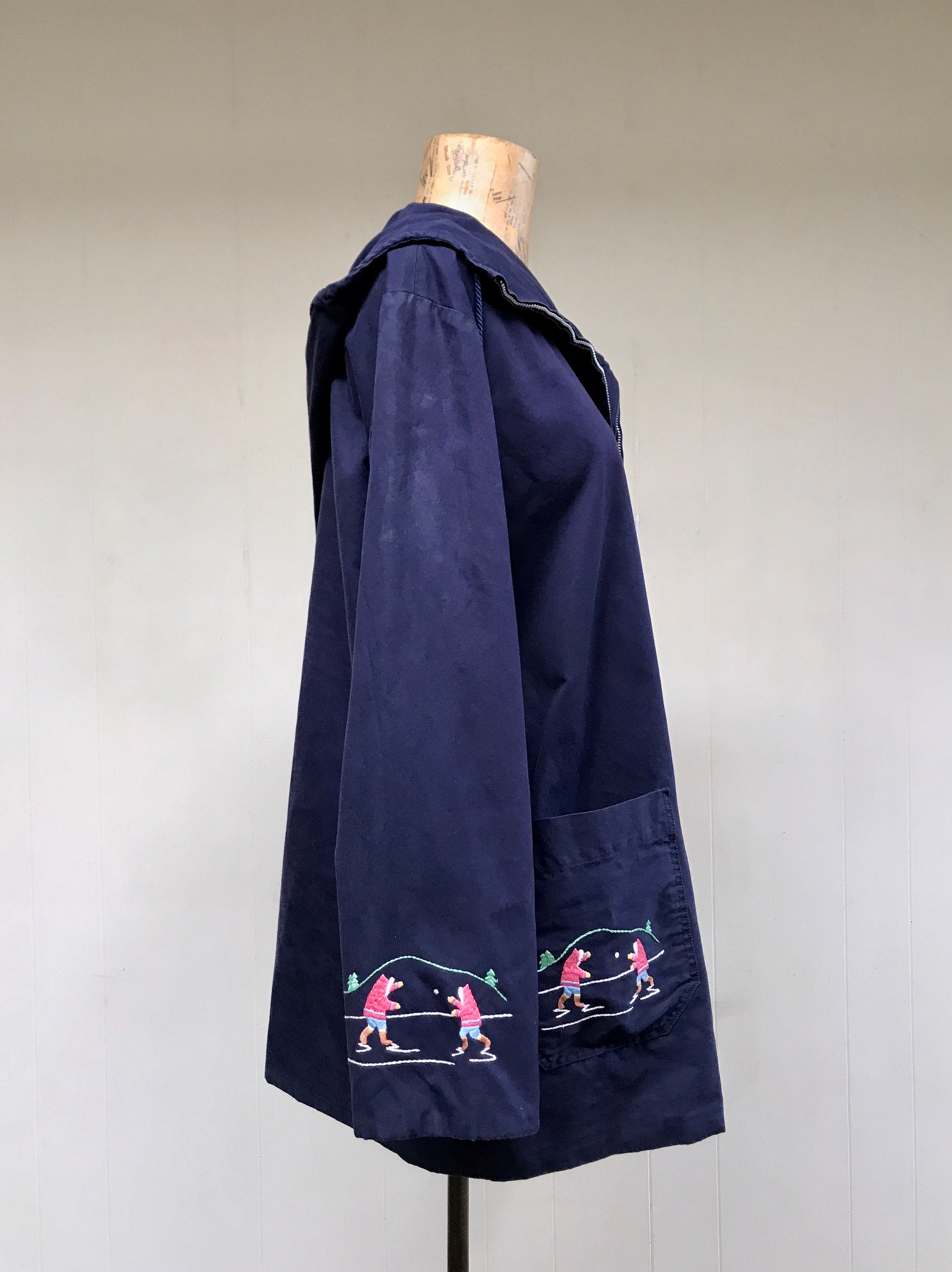 ヴィンテージ 1960 年代 希少 Grenfell Handicrafts 刺繍入り