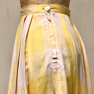 Vintage 1950s Silk Circle Skirt and Blouse Set 50s Yellow - Etsy