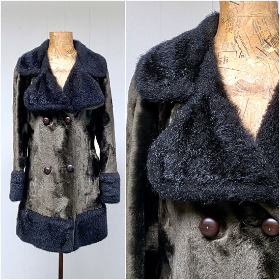 Vintage 1970s Boho Plush Fabric/Faux Fur Glam Roc… - image 1