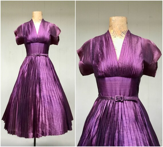 iridescent purple dress