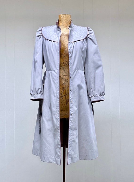 Vintage 1980s Pearl Gray All Weather Coat, 80s J … - image 5