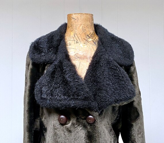 Vintage 1970s Boho Plush Fabric/Faux Fur Glam Roc… - image 7