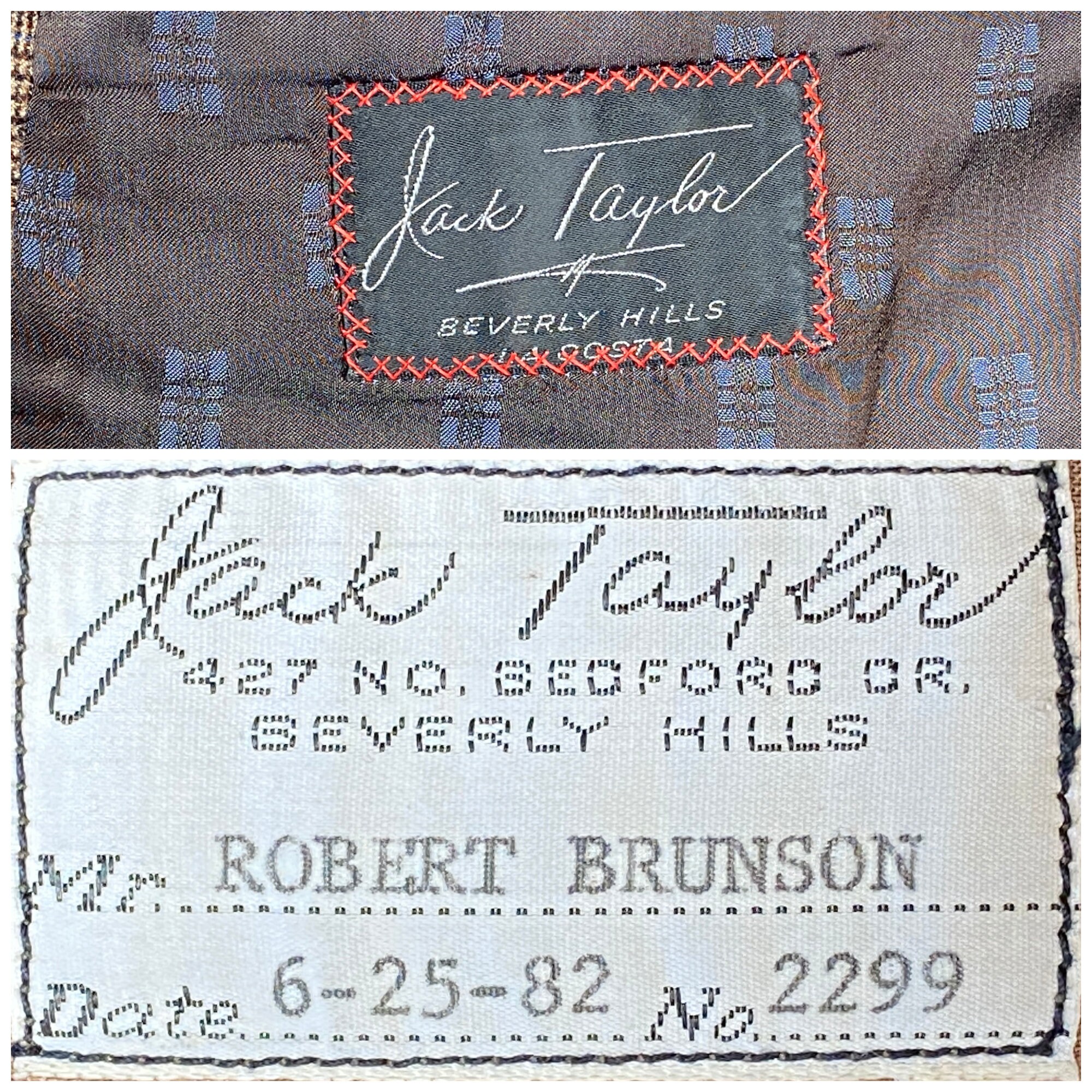 Vintage 1980s Bespoke Glen Plaid Wool Suit, Jack Taylor Vintage 1980s Bespoke Glen Plaid Wool Suit, Jack Taylor