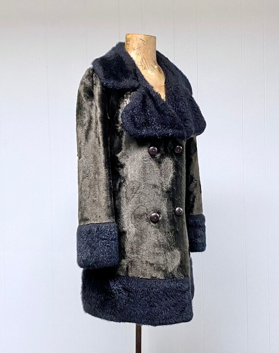 Vintage 1970s Boho Plush Fabric/Faux Fur Glam Roc… - image 3