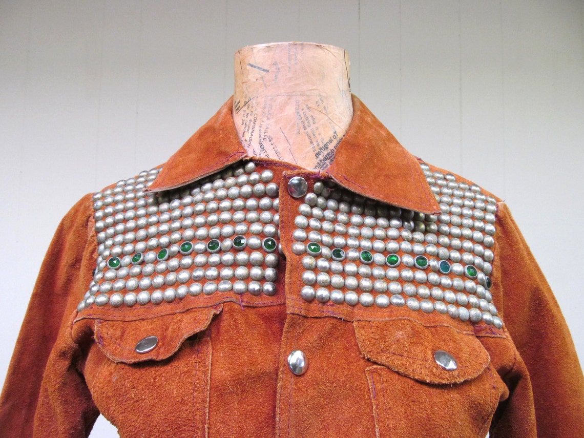 Vintage 1970s Li'l Rockstar Jacket 70s Rust Rough-out | Etsy