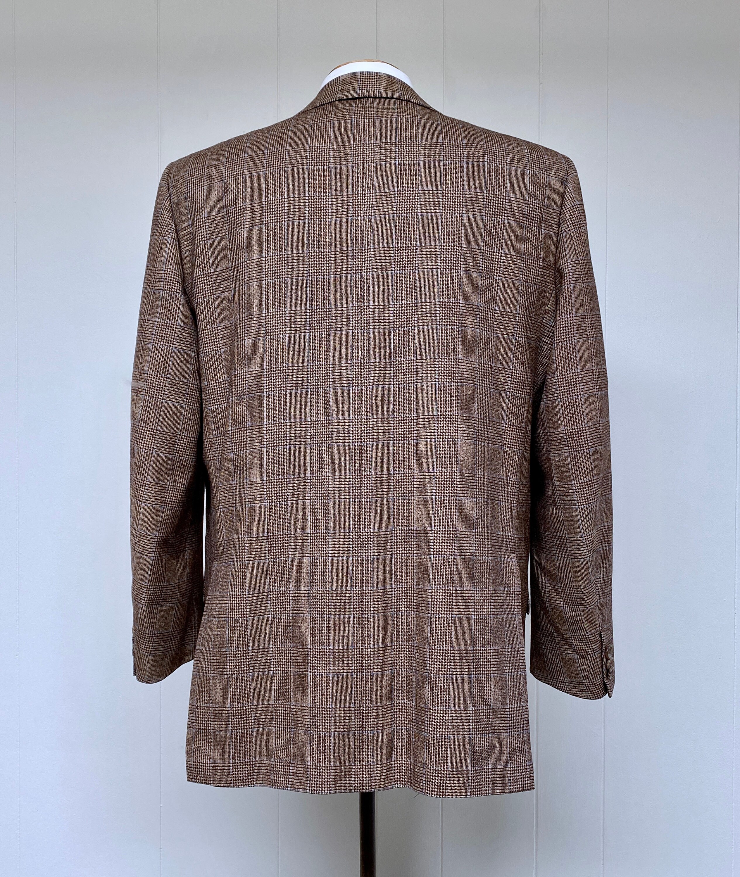 Vintage 1980s Bespoke Glen Plaid Wool Suit, Jack Taylor Vintage 1980s Bespoke Glen Plaid Wool Suit, Jack Taylor