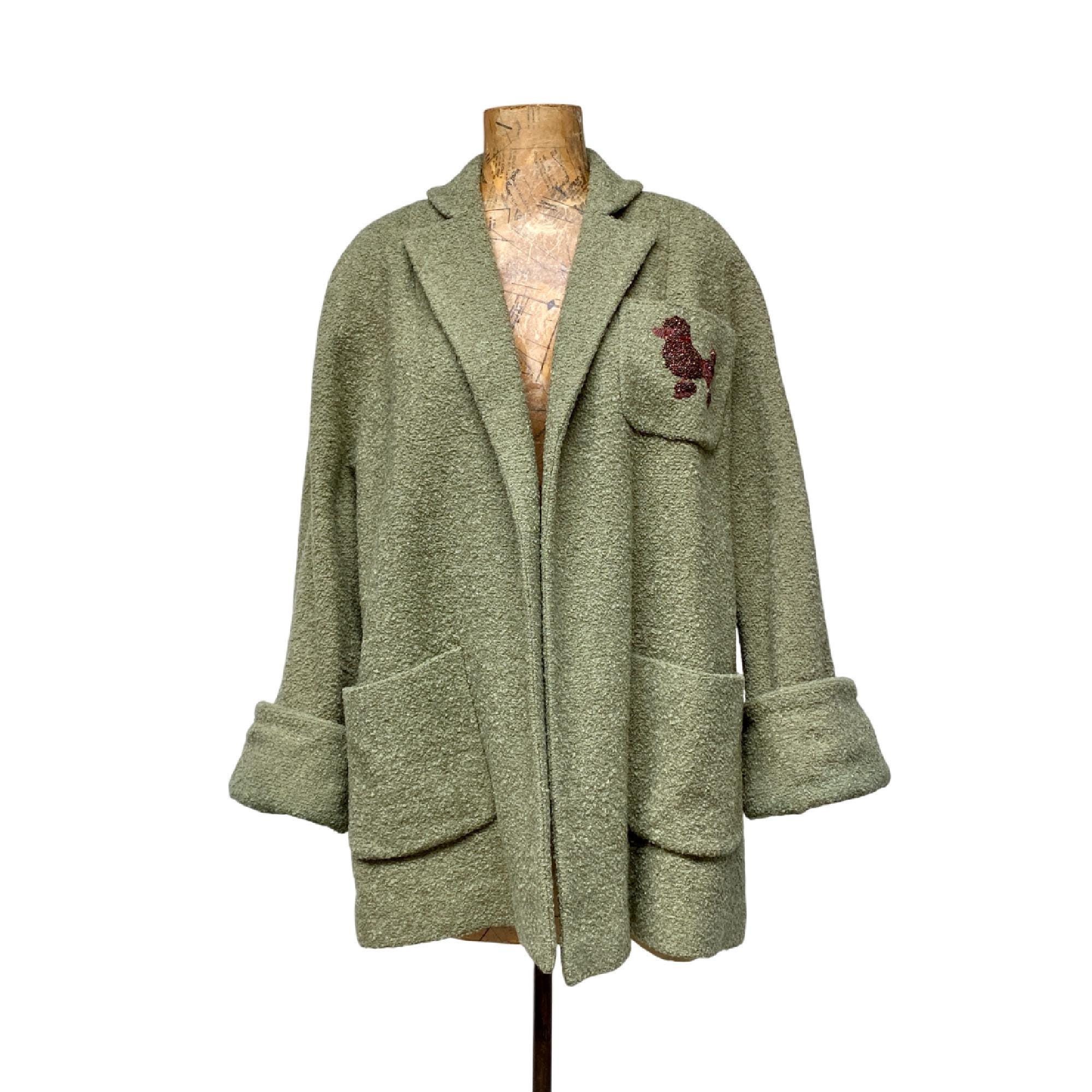 ~50s Fink's WOOL CHESTER COAT ヴィンテージ ビンテージ ウール チェスターコート PLAID チェック柄 アメトラ トラッド TRAD 40s 50s Wool Princess Coat | S-M - Lucky Vintage