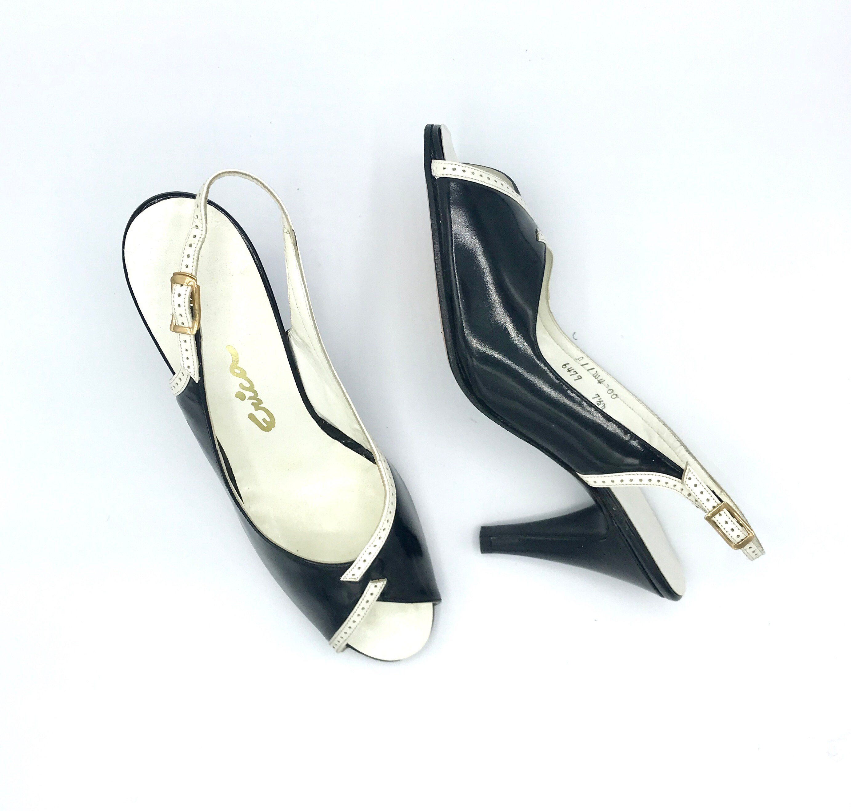 Vintage 1950s-60s Two Tone Patent 