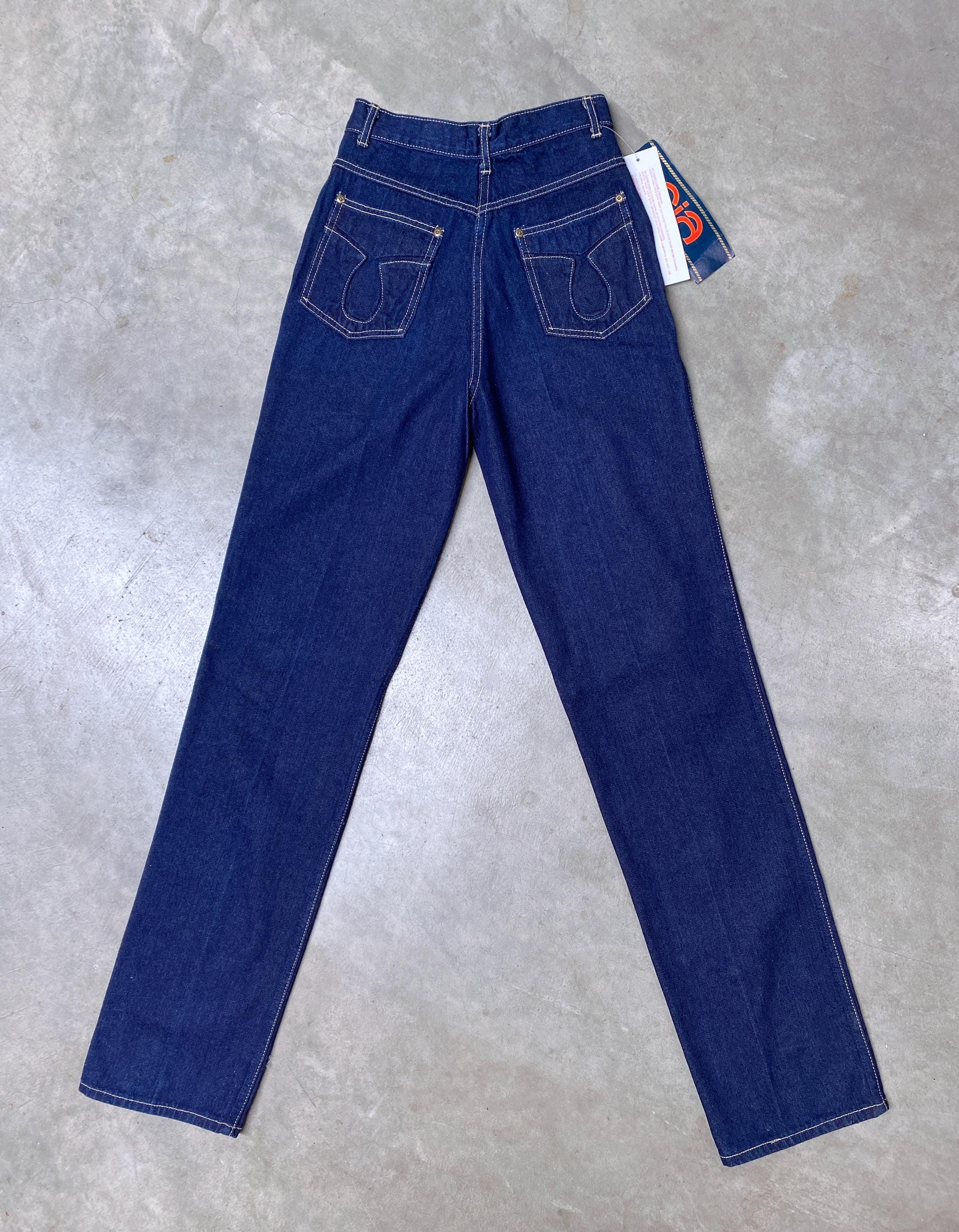 Vintage 1980s C.i.a. Blue Jeans, 80s Women's High Waisted