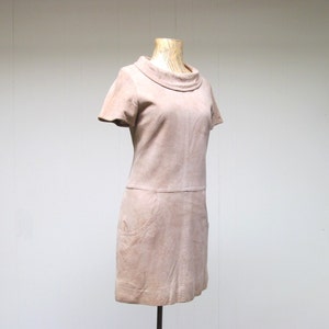 Vintage 1960s Mod Beige Suede Mini Dress, Genuine 60s Carnaby Street ...