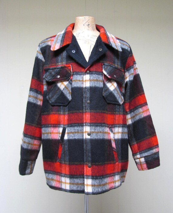 red black lumberjack jacket