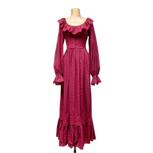 burgundy peasant dress IRIS & IVY BONNIE JEAN Girls' 12, 14, 16 Burgundy Peasant Dress NWT $56