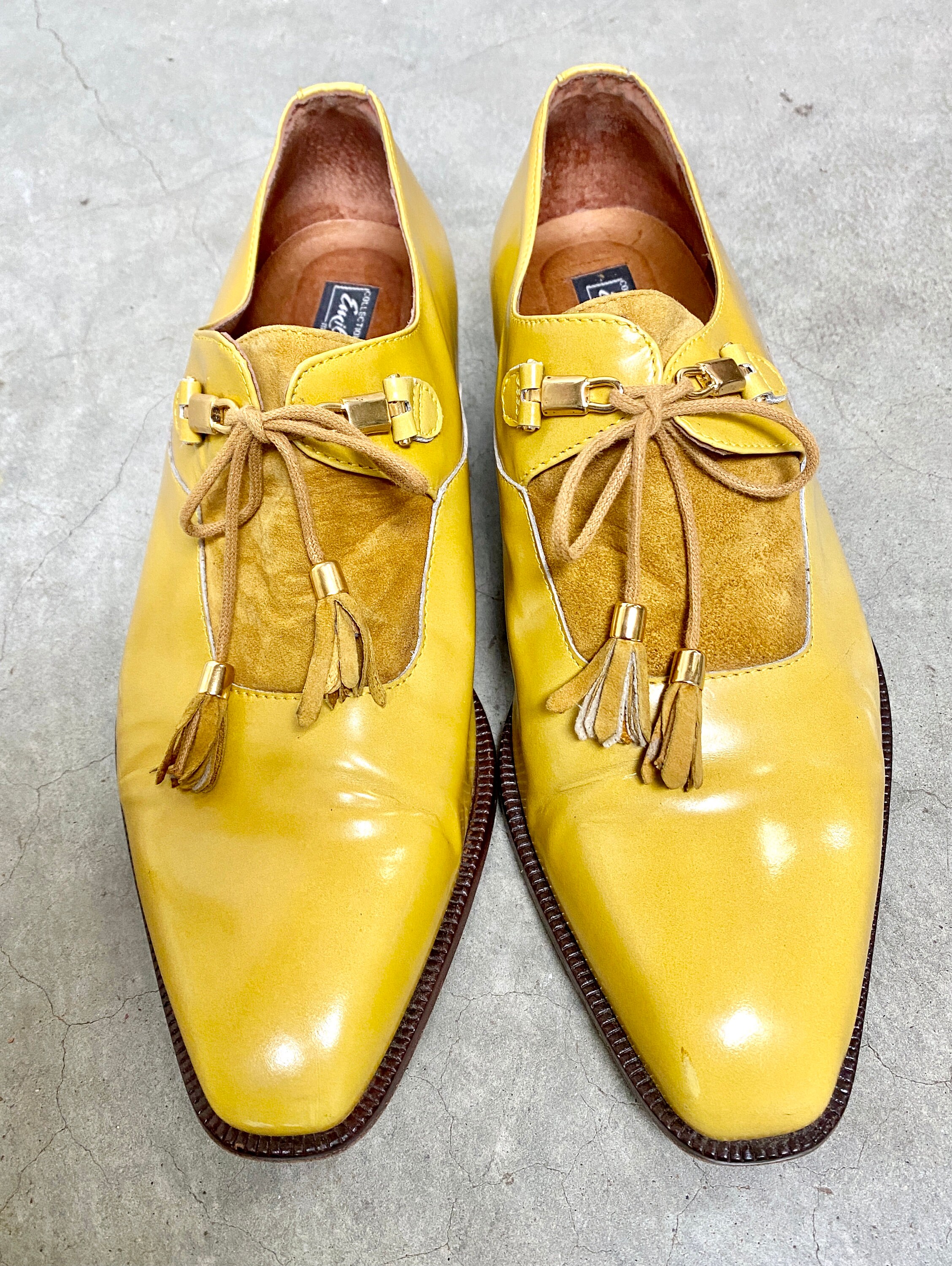Men Emilio Franco Stingray Printed Suede Leather Dress Shoes Size 10 Italy- Rare Emilio Franco Shoes main image 3