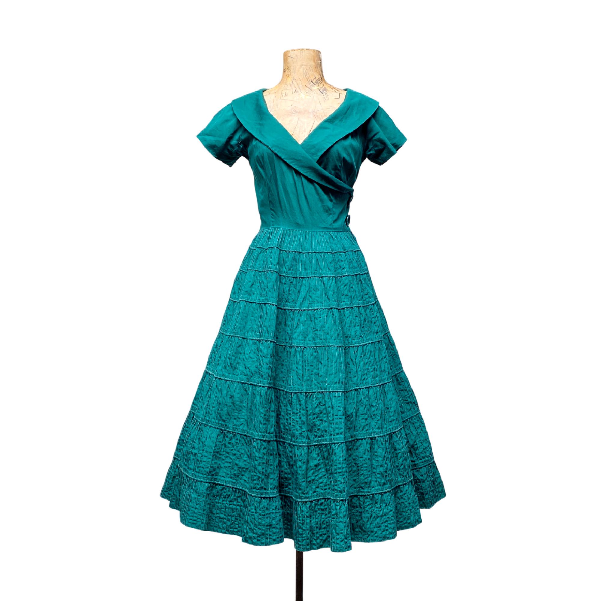 1950s Green Dress Large - Etsy 1950s Green Dress Large - Etsy