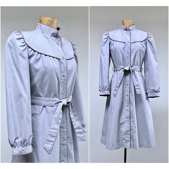 Vintage 1980s Pearl Gray All Weather Coat, 80s J … - image 1