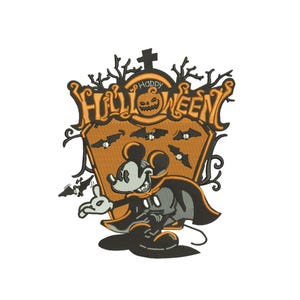 Halloween Mickey Embroidery Design: Machine Embroidery, Instant Download