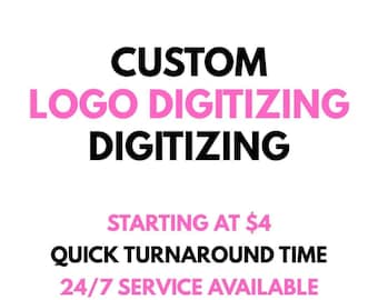 Custom Embroidery Digitizing, Logo Digitizing, Embroidery Digitizing Service, Image Digitizing Embroidery, Custom Digitize