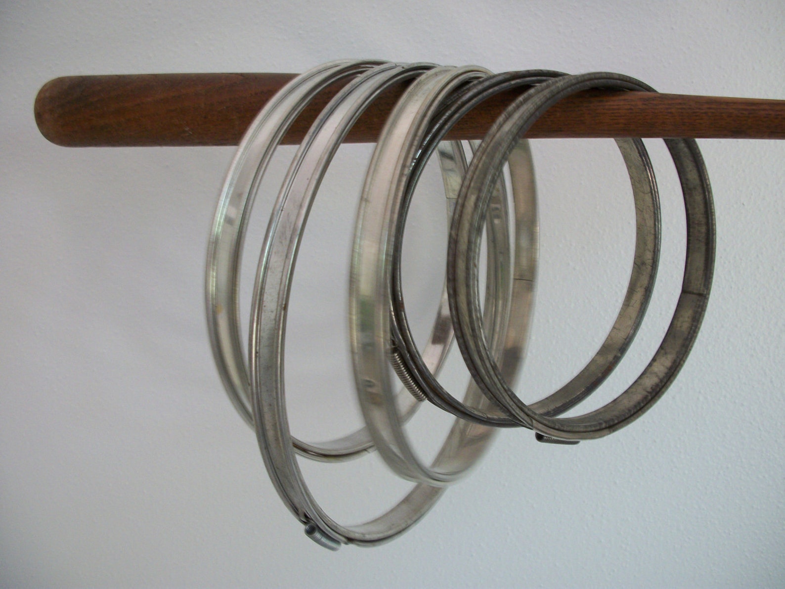 Vintage Metal Embroidery Hoops Etsy