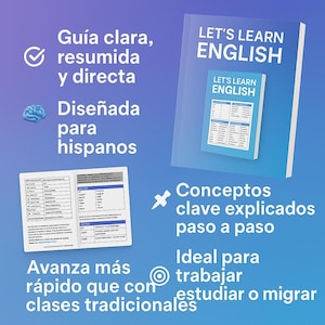 Curso básico de inglés en PDF para hispanohablantes | Aprende inglés desde cero / English workbook printable