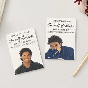 Tarjeta de regalo de Garrett Graham | Tarjeta de cumpleaños para aficionados al hockey | Regalo romántico para amantes del hockey | Tarjeta de fan de Elle Kennedy | Regalo de BookTok imagen 13
