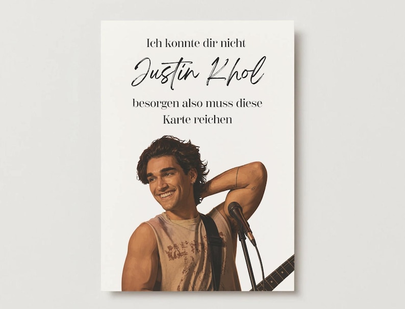 Tarjeta de regalo de Garrett Graham | Tarjeta de cumpleaños para aficionados al hockey | Regalo romántico para amantes del hockey | Tarjeta de fan de Elle Kennedy | Regalo de BookTok Justin Kohl